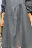 Made in Italy Purdy Pure Cotton Smock Dress Black